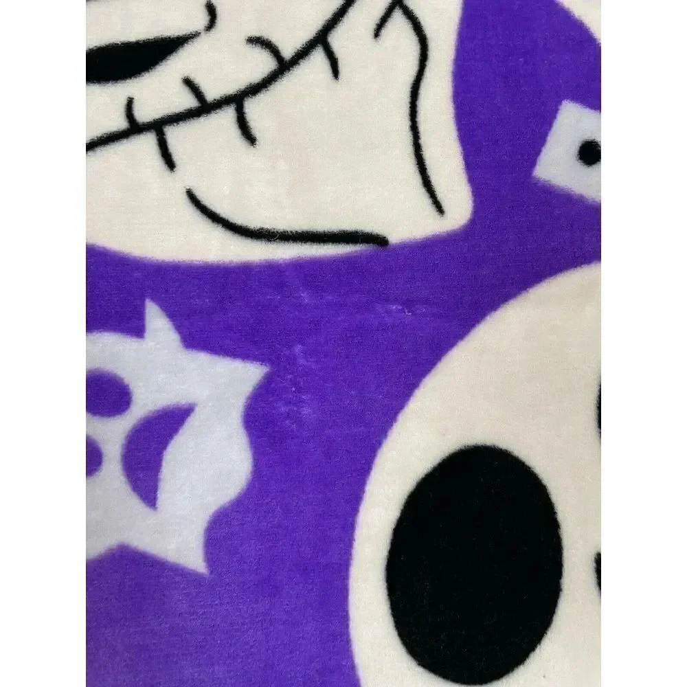 Disney Nightmare Before Christmas TNBC Purple Jack Oogie Plush Blanket 49